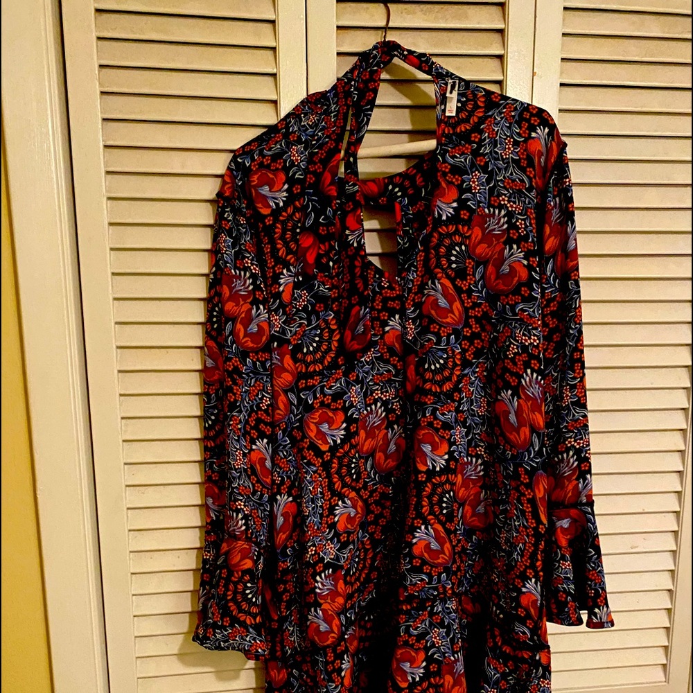 Beautiful top or dress low back open front